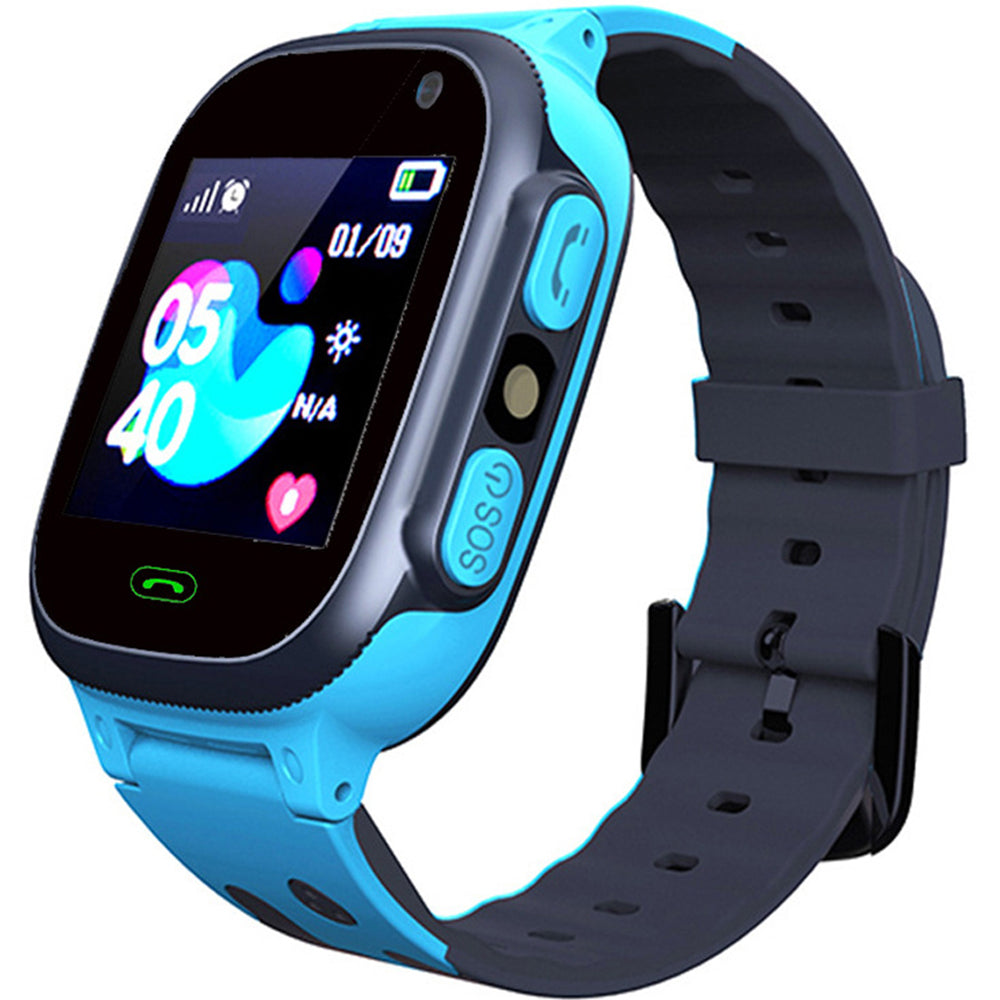Smart Watch for Boys Girls Touch Screen Tracker Call Camera Alarm Locator -Blue