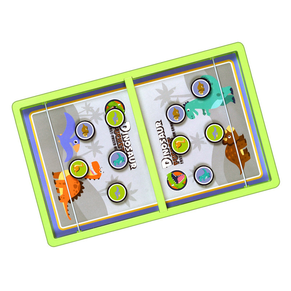 Two Sets of Fast Sling Puck Game Hockey Board Game Dinosaurs