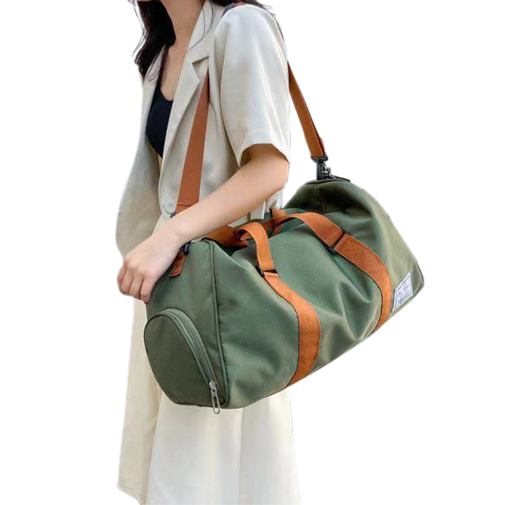 Portable Duffel Bag Travel Bag Toiletry Wash Organizer Pouch Travel Holdall Bag -Army green