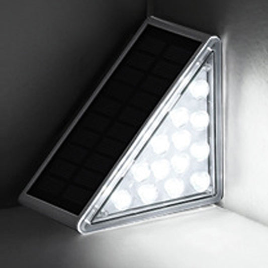 Solar Deck Lights LED Solar Step Lights Waterproof Outdoor Stair Lights Garden Path Yard Decor -White