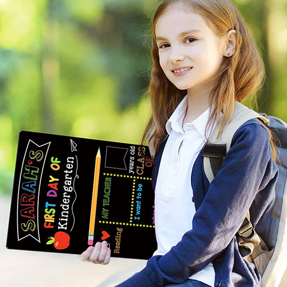 For The First and Last Day of School Student DIY Double-sided Chalkboard Sign