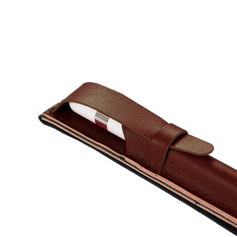 2Pcs PU Leather Pencil Case Holder Elastic Detachable Protective Sleeve Pouch for iPad Pencil