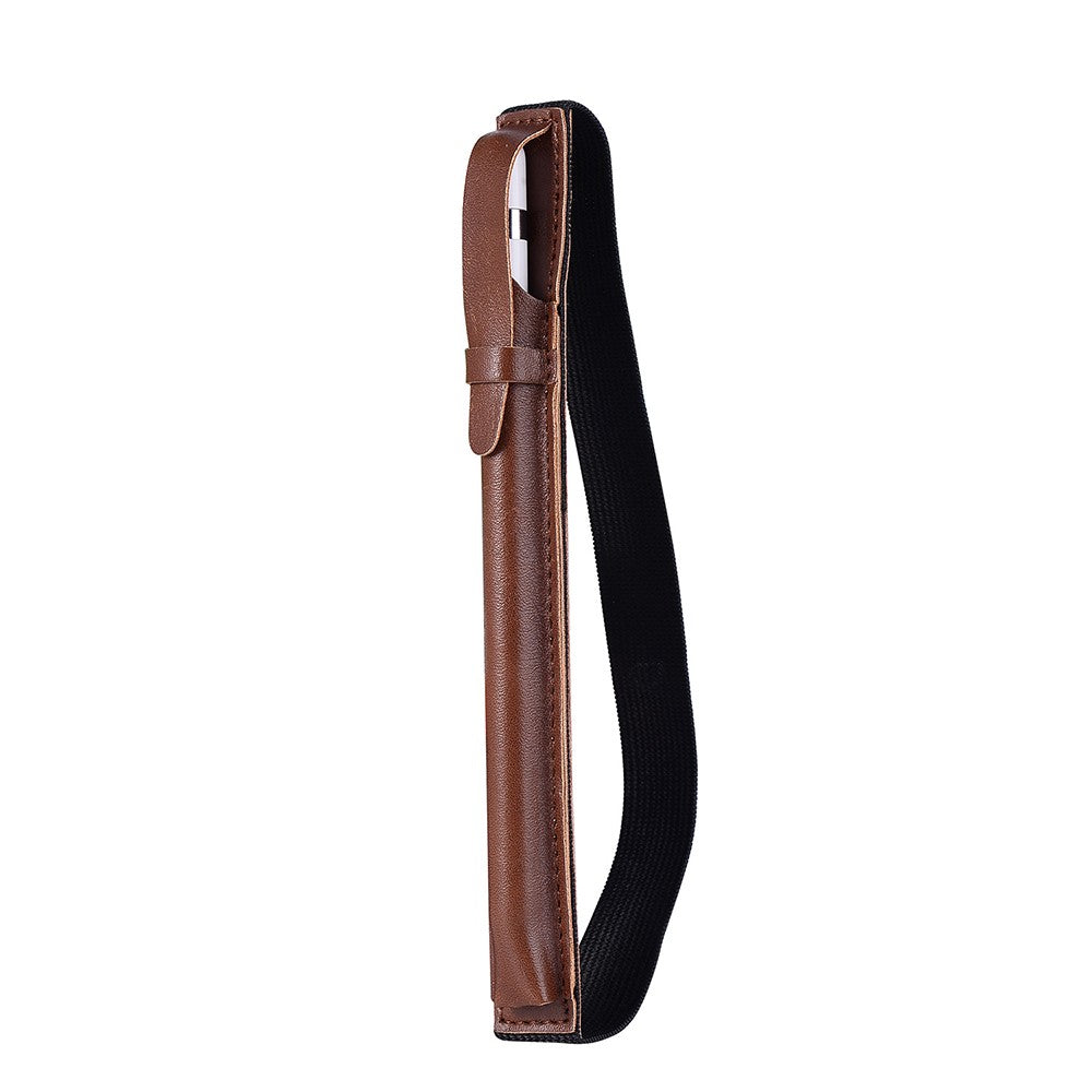 2Pcs PU Leather Pencil Case Holder Elastic Detachable Protective Sleeve Pouch for iPad Pencil