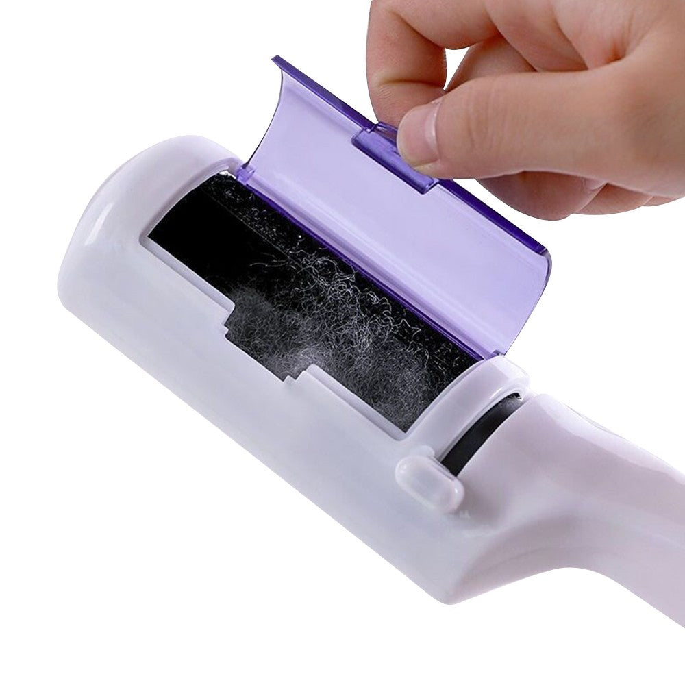 2Pcs Pet Roller Hair Remover Brush Pet Fuzz Fur Deshedding Tool for Sofa Couch Coat Clothes Carpet