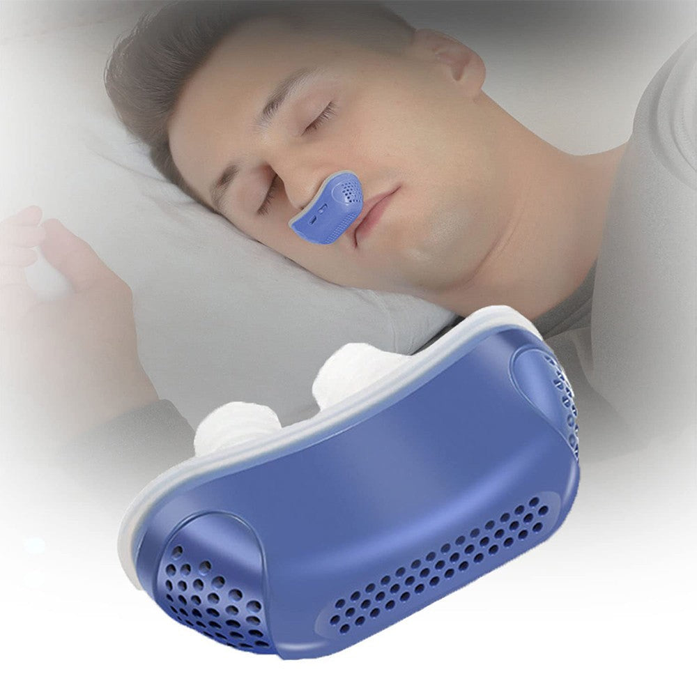 2 X Electric Anti Snoring Devices Stop Snoring Nose Vents Plugs Mini Sleep Aid Stopper for Blocked Nostrils