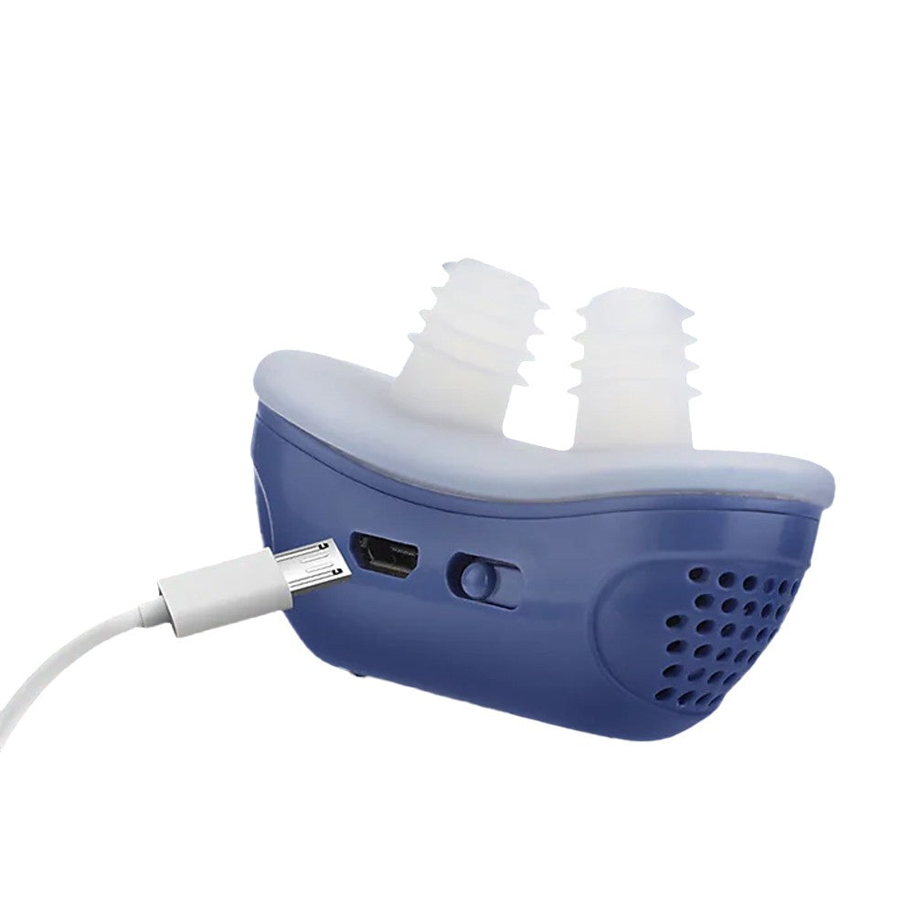 2 X Electric Anti Snoring Devices Stop Snoring Nose Vents Plugs Mini Sleep Aid Stopper for Blocked Nostrils