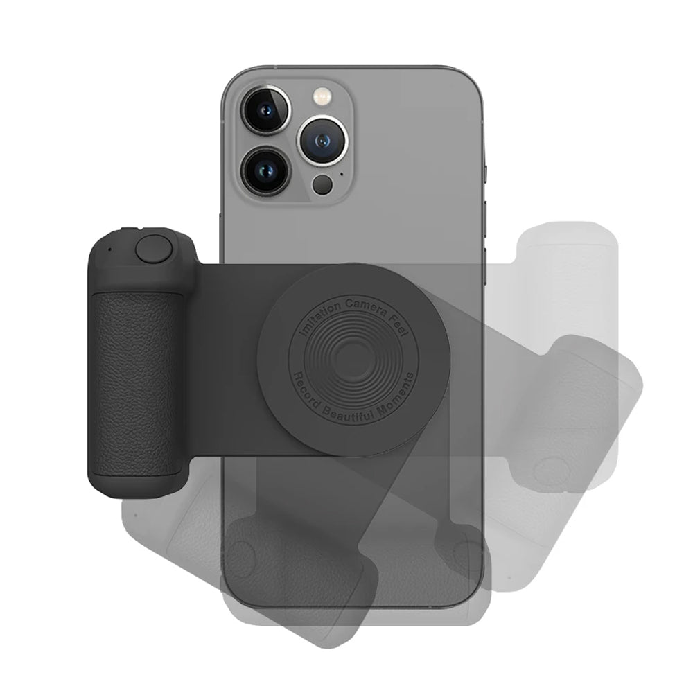 Magnetic Phone Selfie Holder Handheld Bluetooth Tabletop Charging Stand Phone Holder -Black