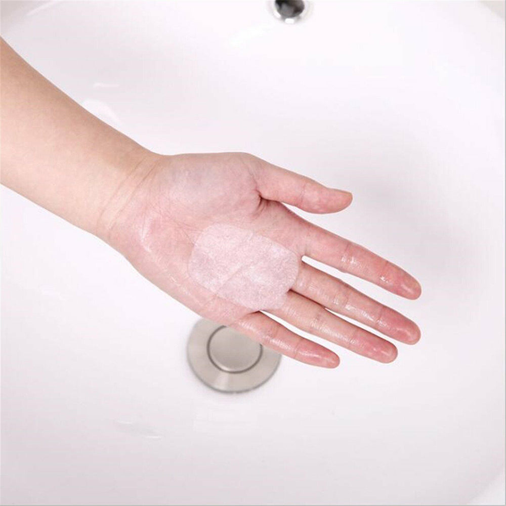 10 Boxes Portable Disposable Thin Soap Sheets Travel Hiking Washing Hand Bath Toiletry Soap Thin Sheets