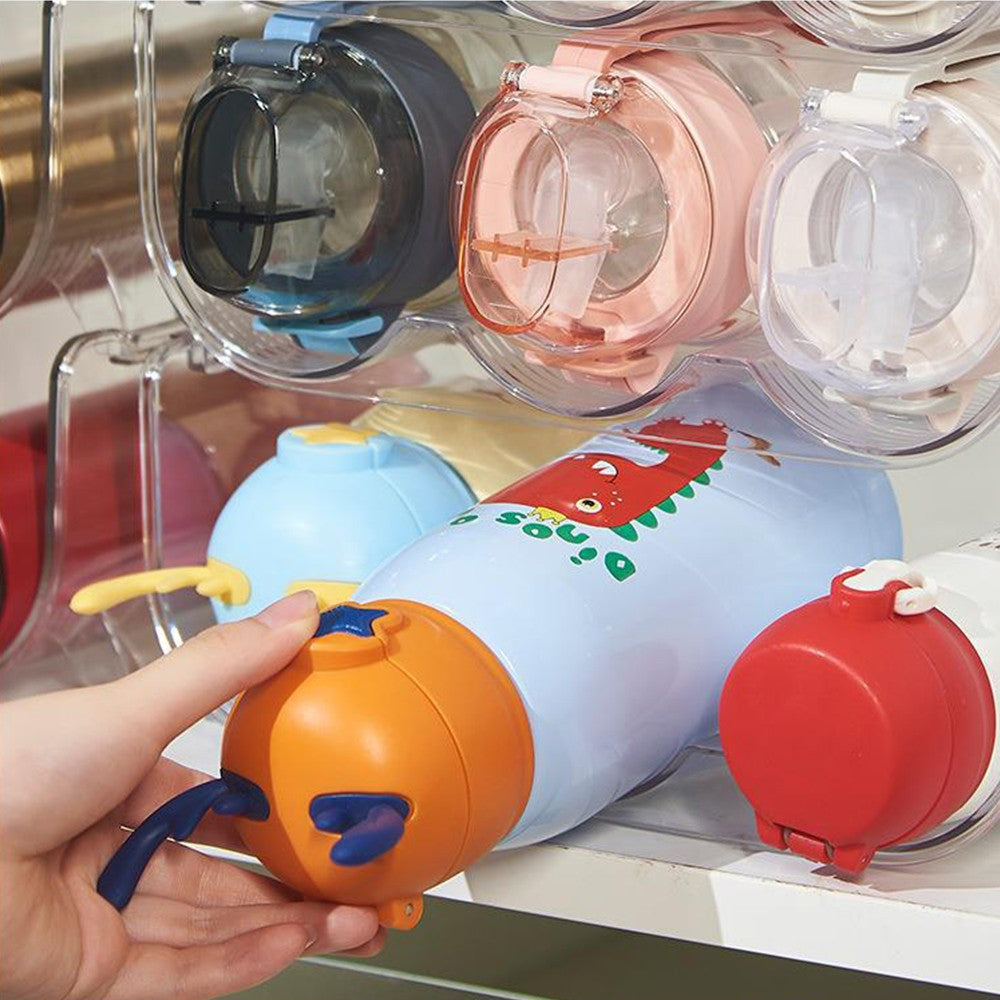 Water Bottle Organizer for Cabinet Stackable Wine Bottle Storage Stand Beer Can Holder Rack