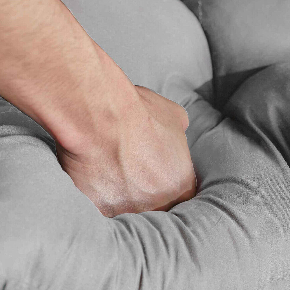 Hanging Egg Chair Cushion Replacement Washable Swing Chair Seat Cushion -Light Grey