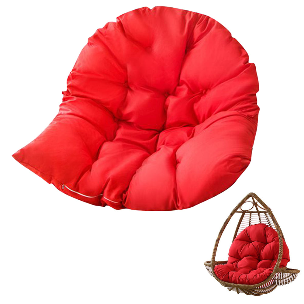 Hanging Egg Chair Cushion Replacement Washable Swing Chair Seat Cushion -Red