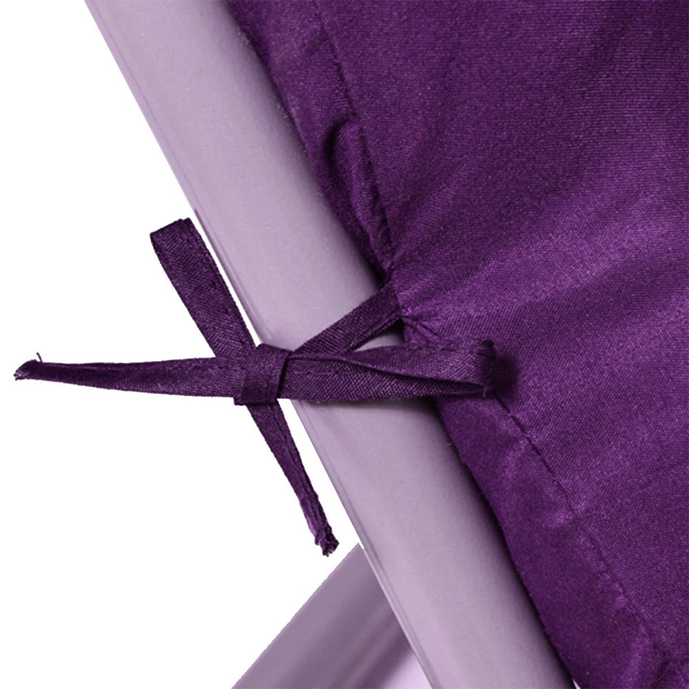 Sun Lounger Chair Cushions Chaise Seat Cushion Bench Mat Thick Padded Recliner Chair Seat Mat -Purple