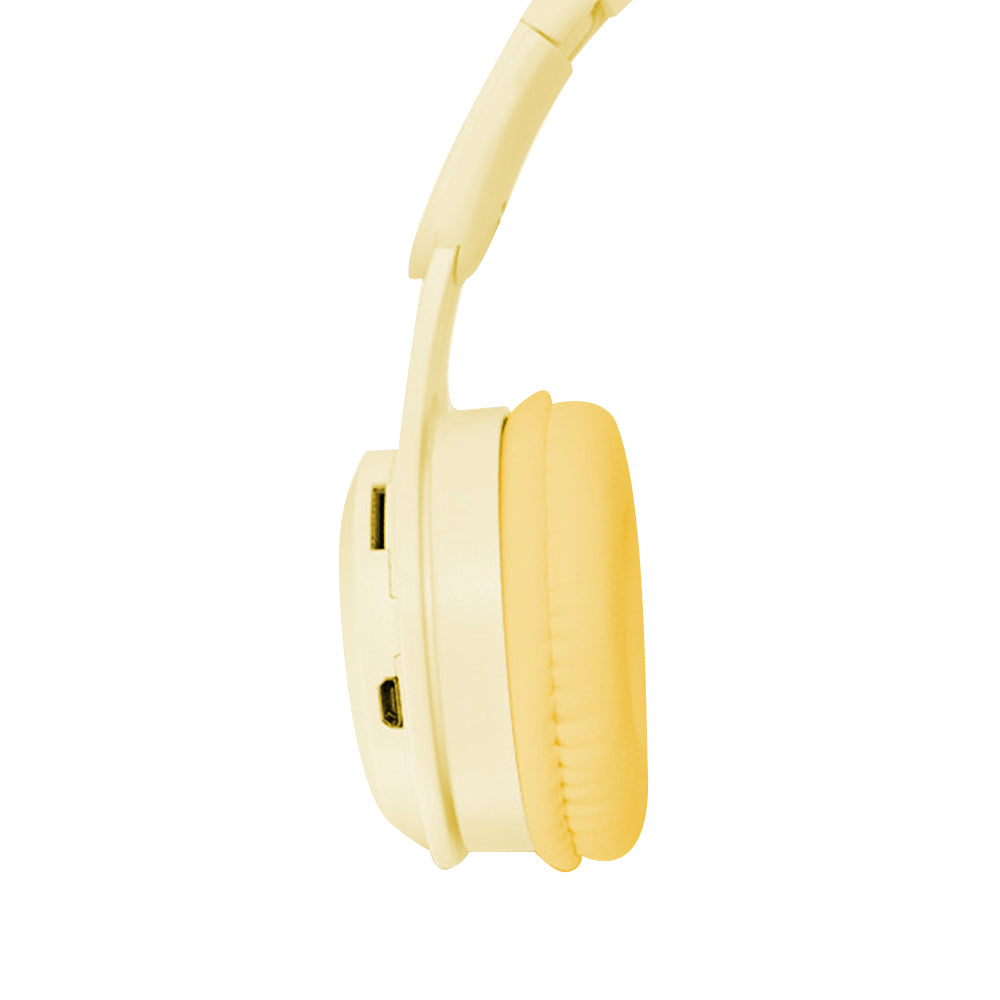 Wireless Headphones Wireless Earbuds 2pcs Y08 Wireless Headphones With Microphone Foldable Headset Bluetooth-compatible Headphone -Green and Yellow