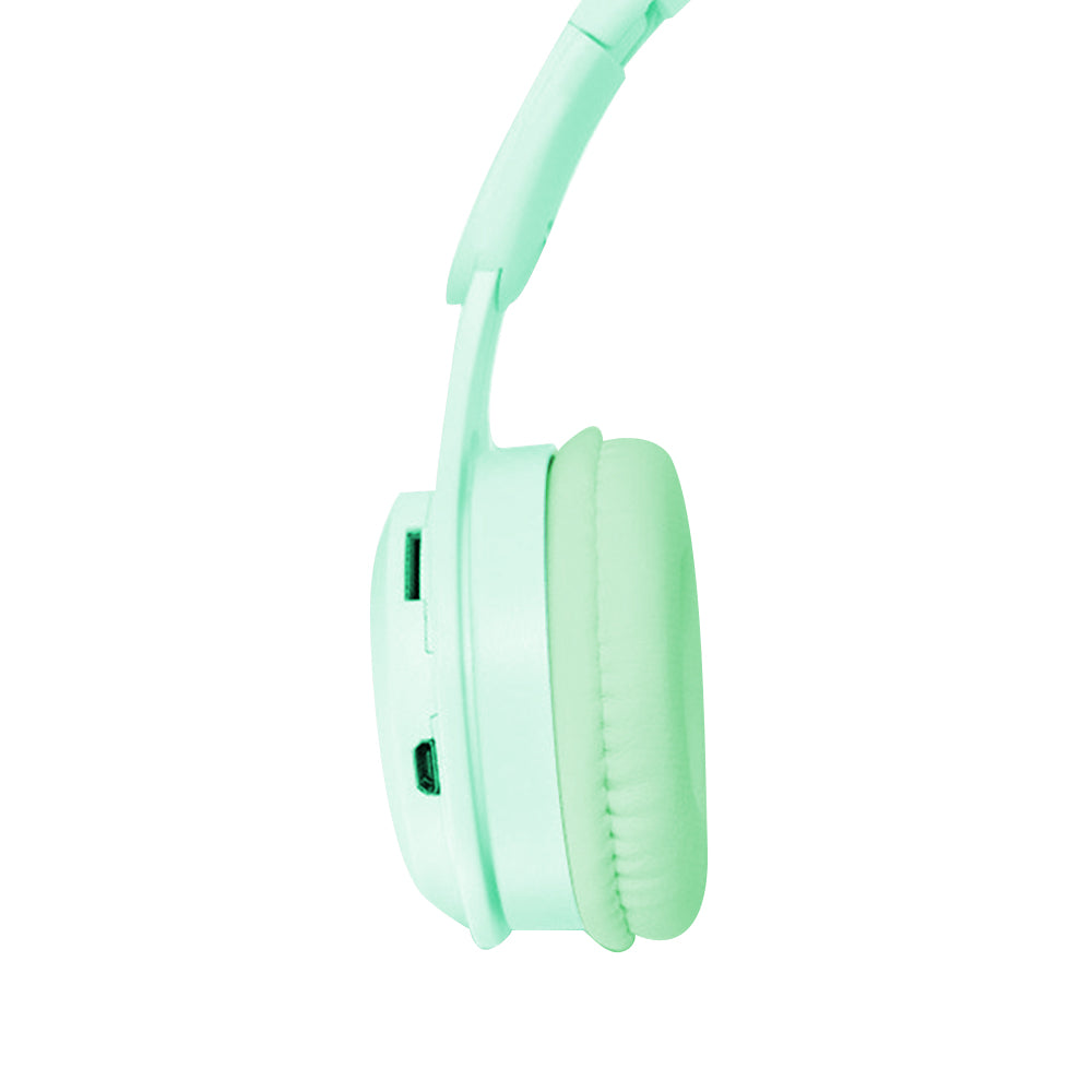 Wireless Headphones Wireless Earbuds 2pcs Y08 Wireless Headphones With Microphone Foldable Headset Bluetooth-compatible Headphone -Green and Yellow