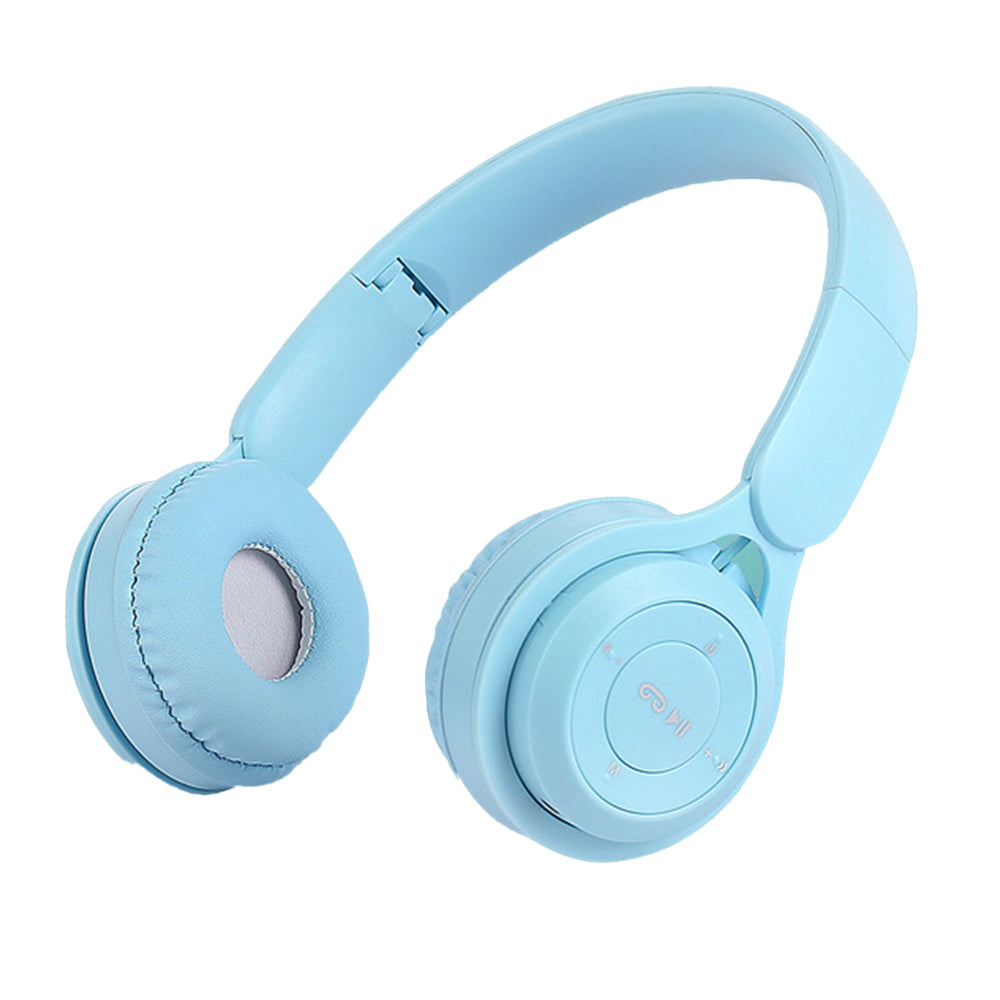 Wireless Headphones Wireless Earbuds 2pcs Y08 Wireless Headphones With Microphone Foldable Headset Bluetooth-compatible Headphone -Blue and Pink
