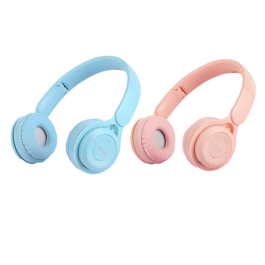 Wireless Headphones Wireless Earbuds 2pcs Y08 Wireless Headphones With Microphone Foldable Headset Bluetooth-compatible Headphone -Blue and Pink