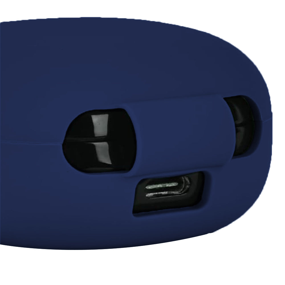 Silicone Earbuds Case Silicone Protective Case Wireless Earphone Cover for Samsung Galaxy Buds2/ Buds Live/Buds Pro with Carabiner -Blue