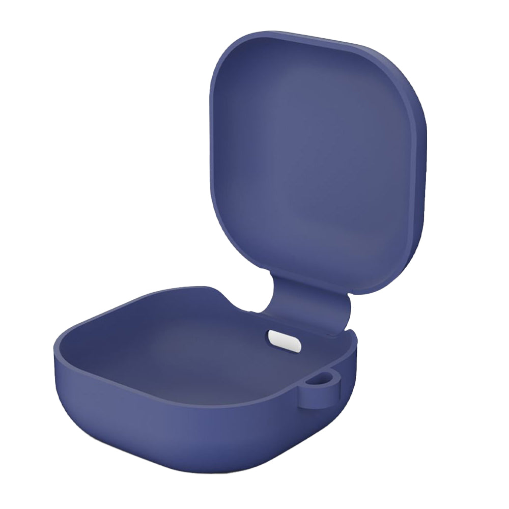 Silicone Earbuds Case Silicone Protective Case Wireless Earphone Cover for Samsung Galaxy Buds2/ Buds Live/Buds Pro with Carabiner -Blue