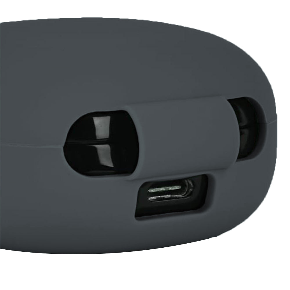 Silicone Earbuds Case Silicone Protective Case Wireless Earphone Cover for Samsung Galaxy Buds2/ Buds Live/Buds Pro with Carabiner -Grey