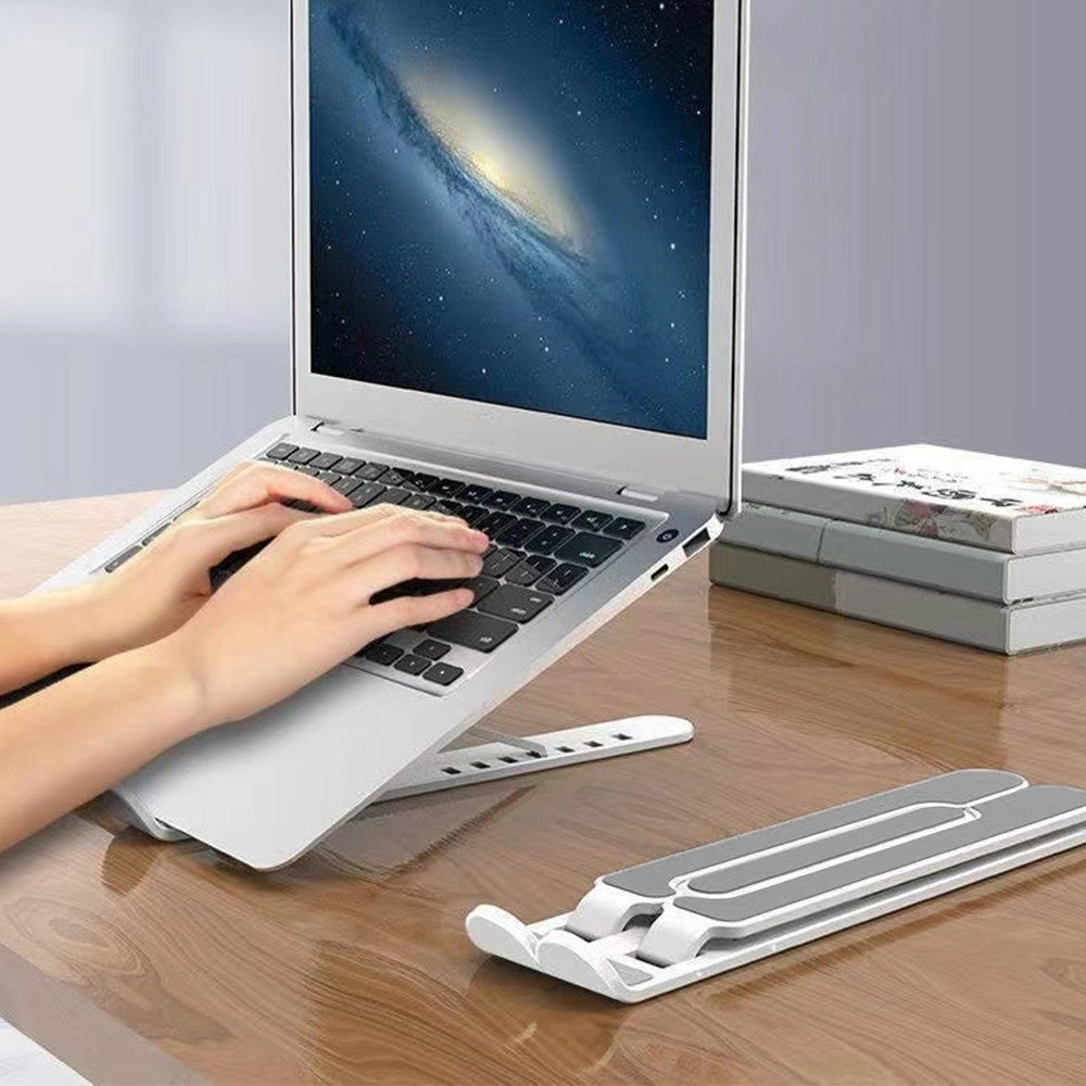 Folding Laptop Stand Portable Tablet Holder Bracket Desktop Adjustable Riser