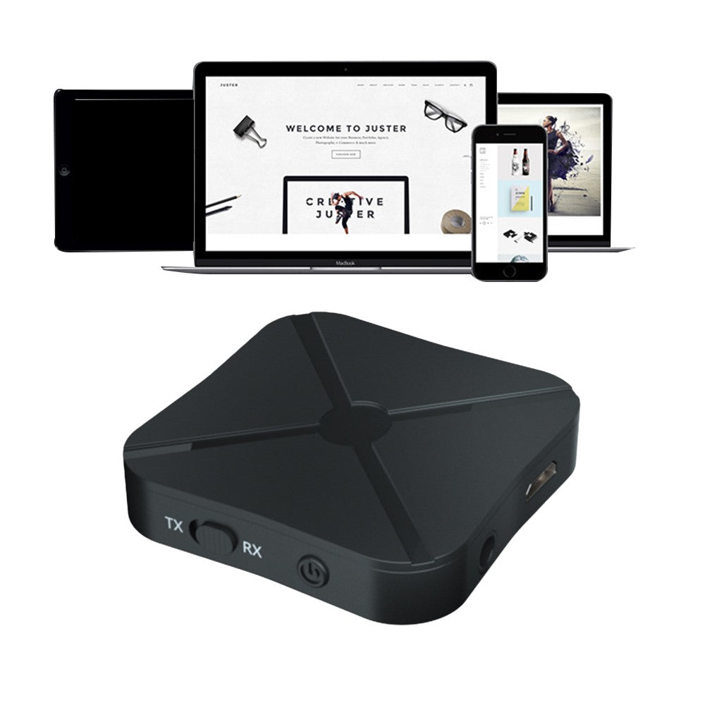 2-in-1 Bluetooth 5.0 Wireless Audio Transmitter Receiver Wireless 3.5mm Audio Adapter for TV PC Headphones