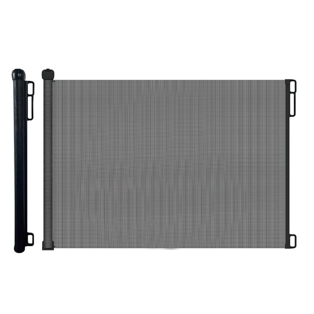 Retractable Safety Fence Mesh Stairs Gate Pets Barrier for Dog Cat Baby Black