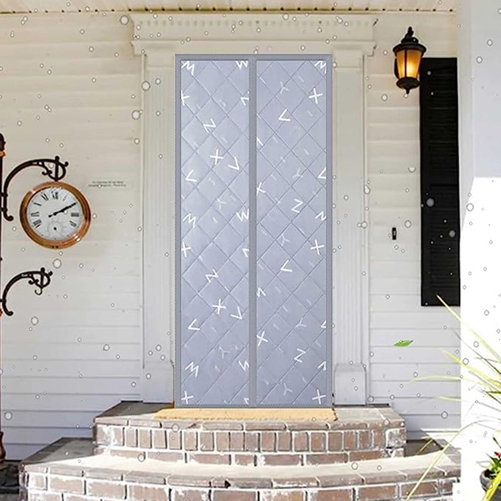 Temporary Magnet Closure Thermal Door Cover Thermal Insulated Door Curtain Style 1