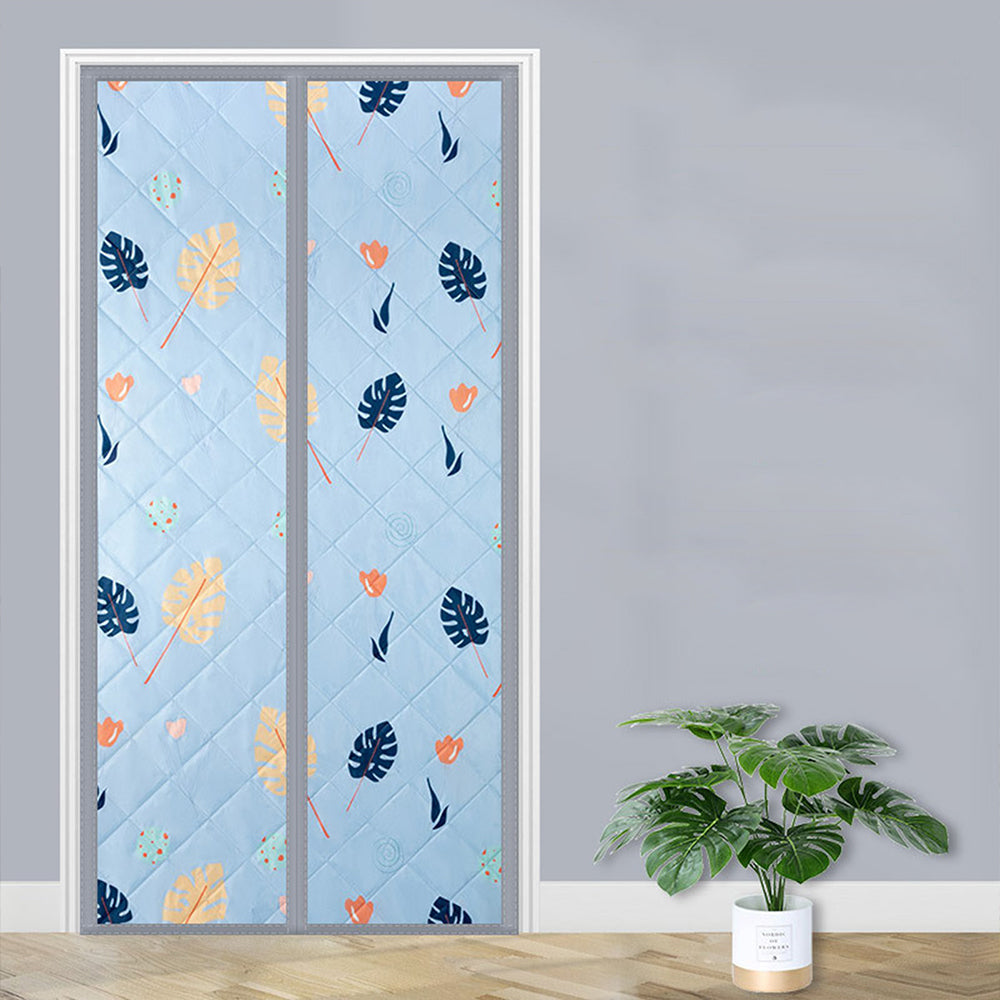 Temporary Magnet Closure Thermal Door Cover Thermal Insulated Door Curtain Style 2