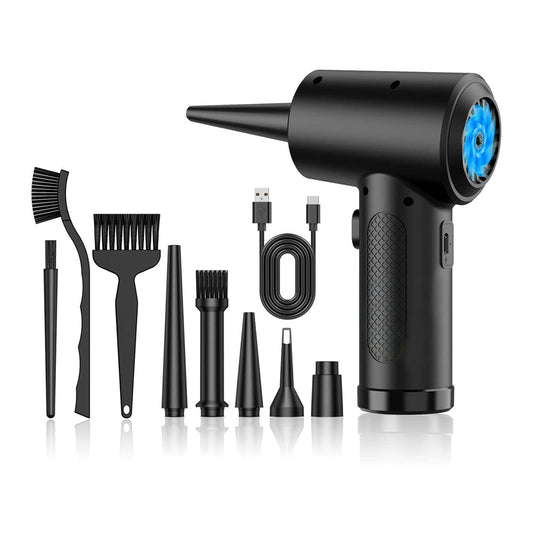 Rechargeable Compressed Air Duster Protable Cordless Air Blower Computer Keyboard Crumbs Car Cleaning