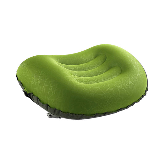 Portable Inflatable Pillow Outdoor Camping Travel Air Neck Pillow Hiking Pillow Green