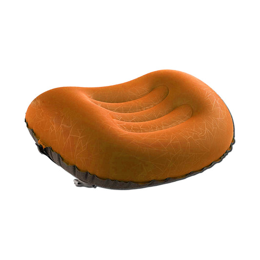 Portable Inflatable Pillow Outdoor Camping Travel Air Neck Pillow Hiking Pillow Orange