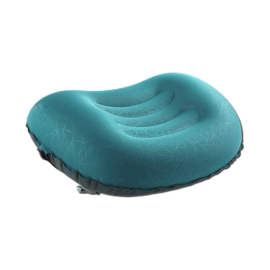 Portable Inflatable Pillow Outdoor Camping Travel Air Neck Pillow Hiking Pillow Blue