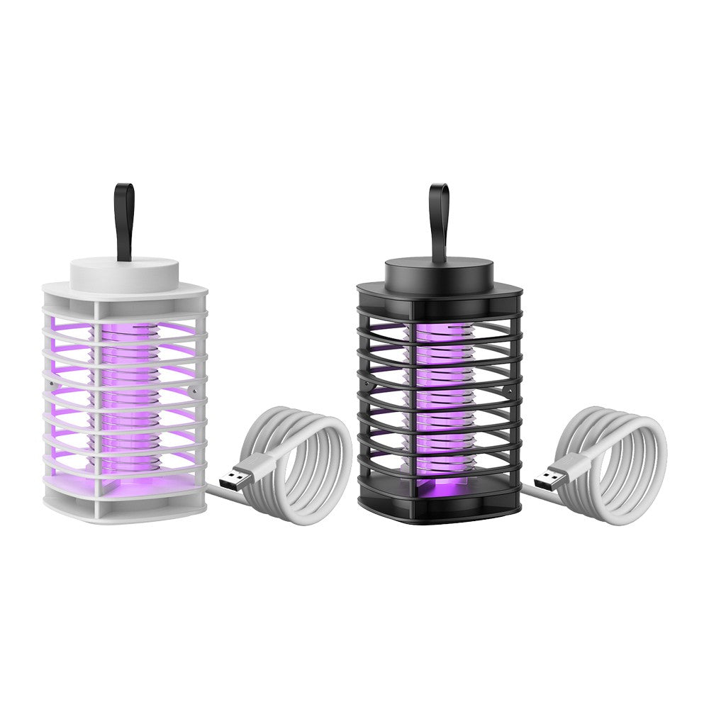 2Pcs Electric Mosquito Killer Lamp - Black + White