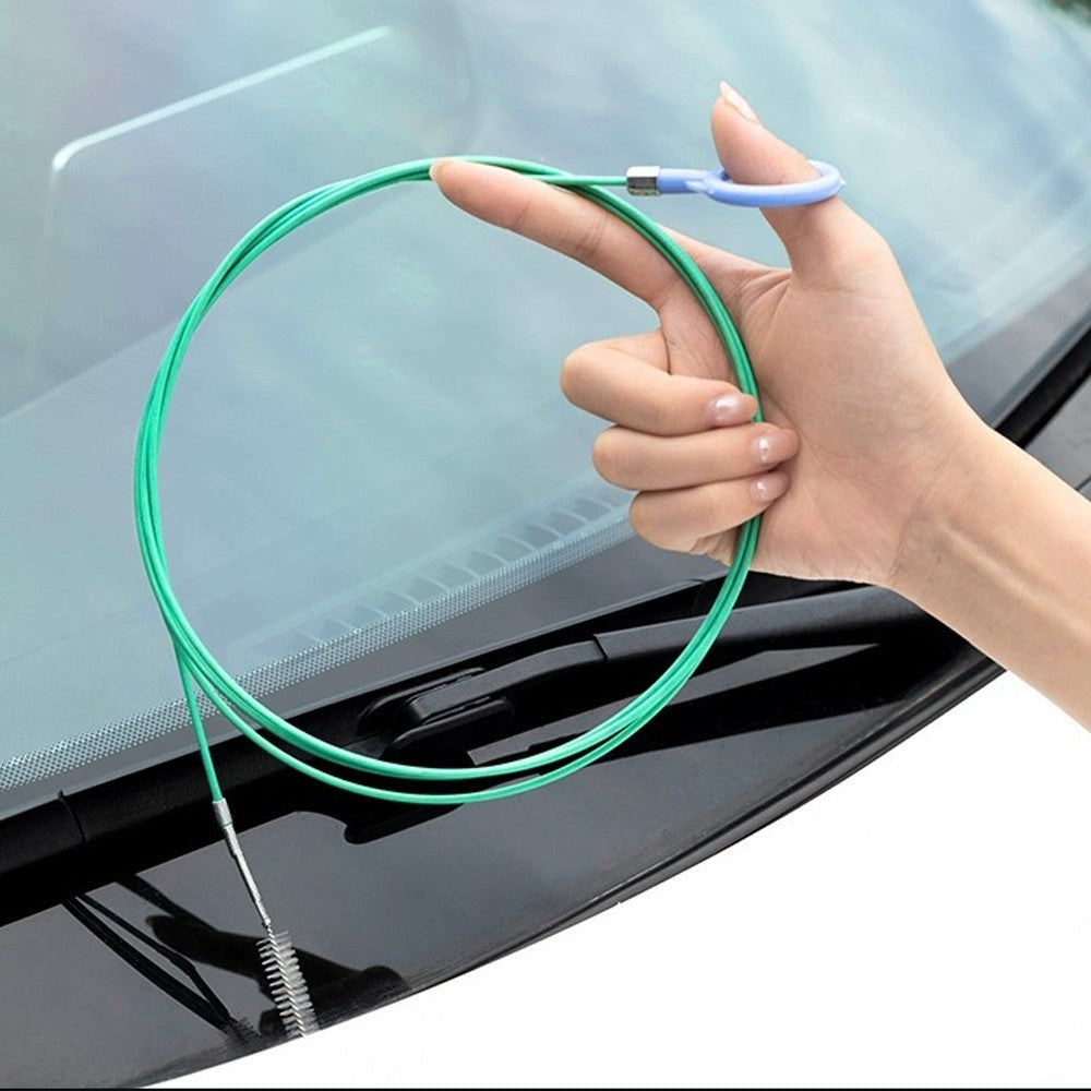 Tube Cleaning Brush Slim Flexible Drain Brush Long Pipe Cleaners for Car and Windshield Wiper Drain Hole