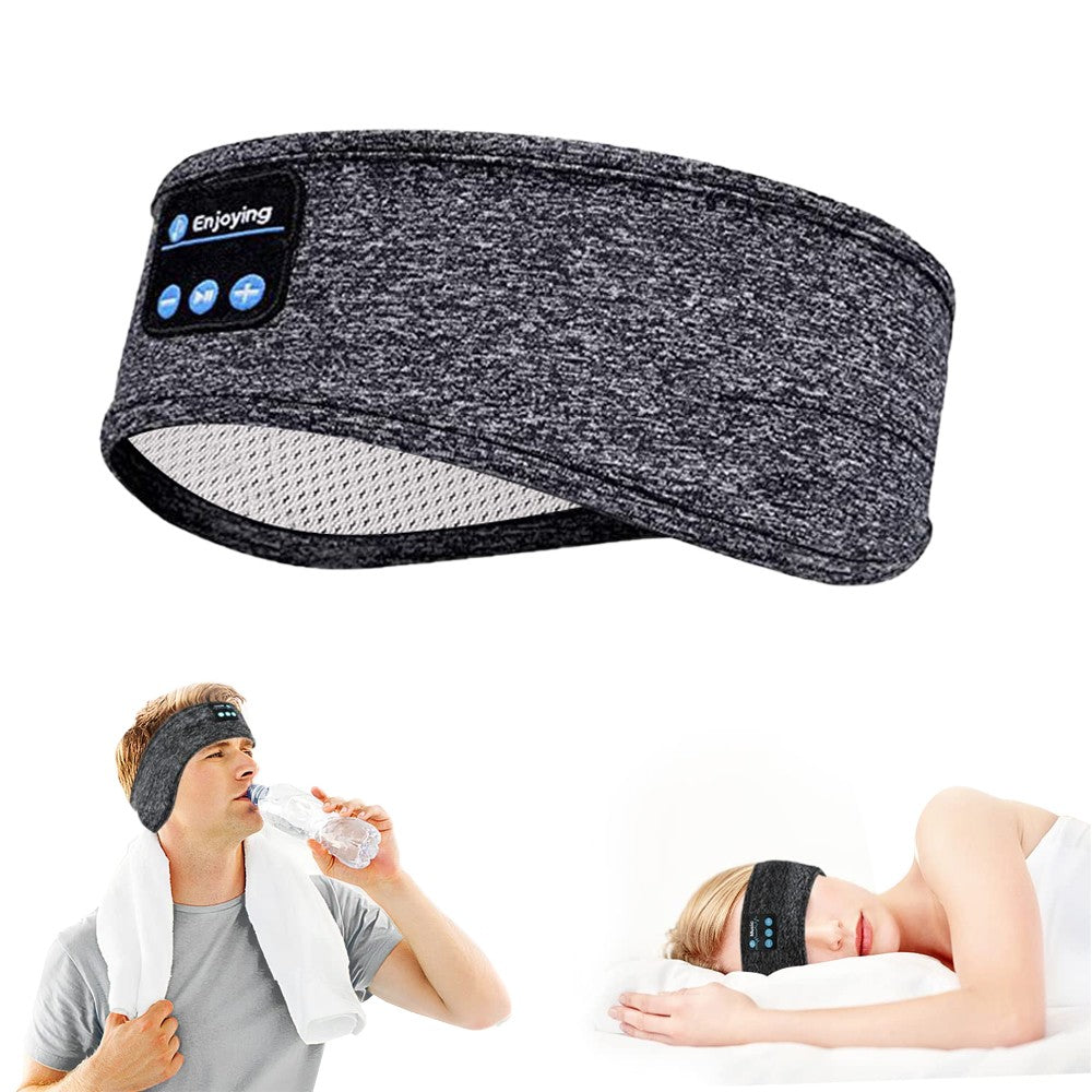 Bluetooth Headband Headphone Wireless Music Headband Sleep Headband Grey