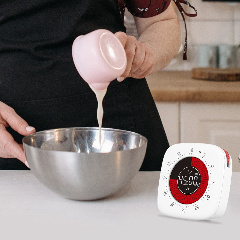 Visual 60-Minute Countdown Timer Rechargeable Time Management Tool with Alarm