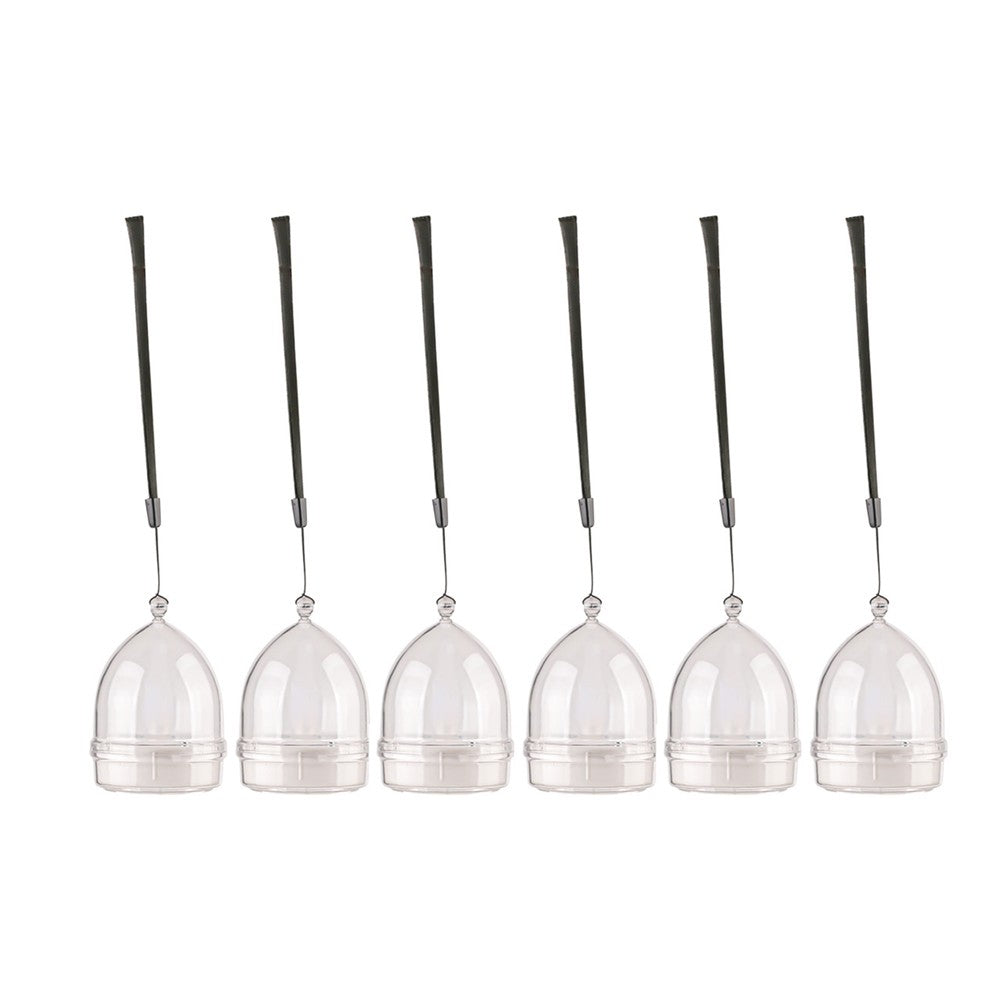 6Pcs Solar Flameless Candle Lights Water-resistant LED Lights Outdoor Garden Patio Yard Decor White