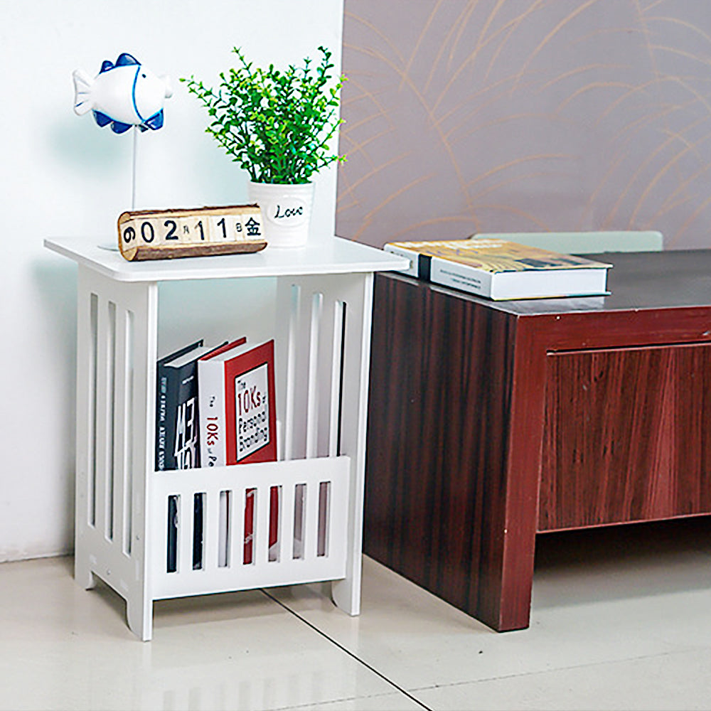 Small Bedroom Bedside Table Living Room Storage Organizer