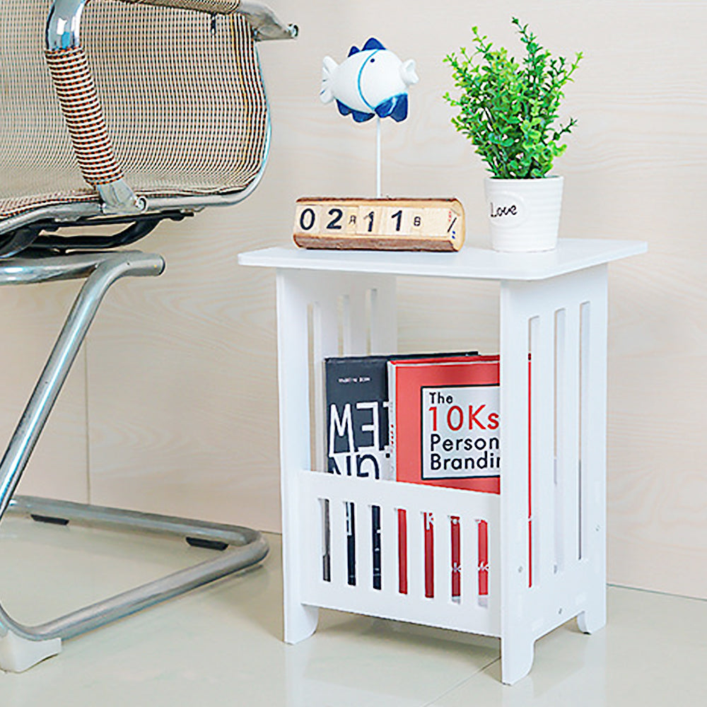 Small Bedroom Bedside Table Living Room Storage Organizer