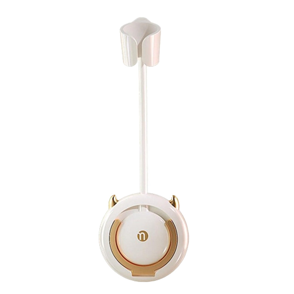 Hands-Free Fixed Hair Dryer Holder Punch Free Wall Mount Lazy Hair Dryer Bracket White