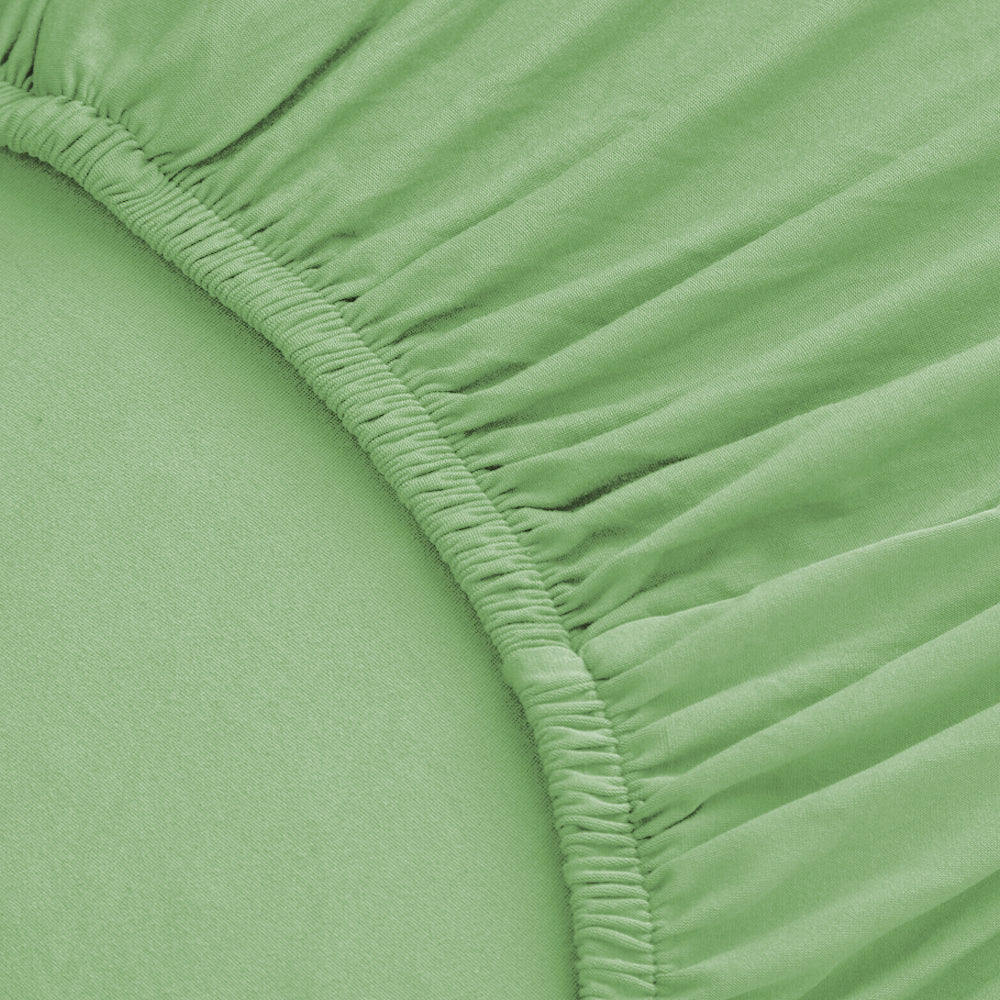 Set of 2Pcs Stretch Shell Dining Chair Covers Accent Seat Protector Slipcovers Green