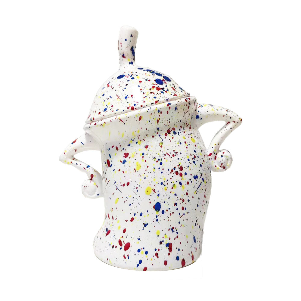 2Pcs Canister with Attitude Storage Food Storage Jar with Lid Colorful Grey