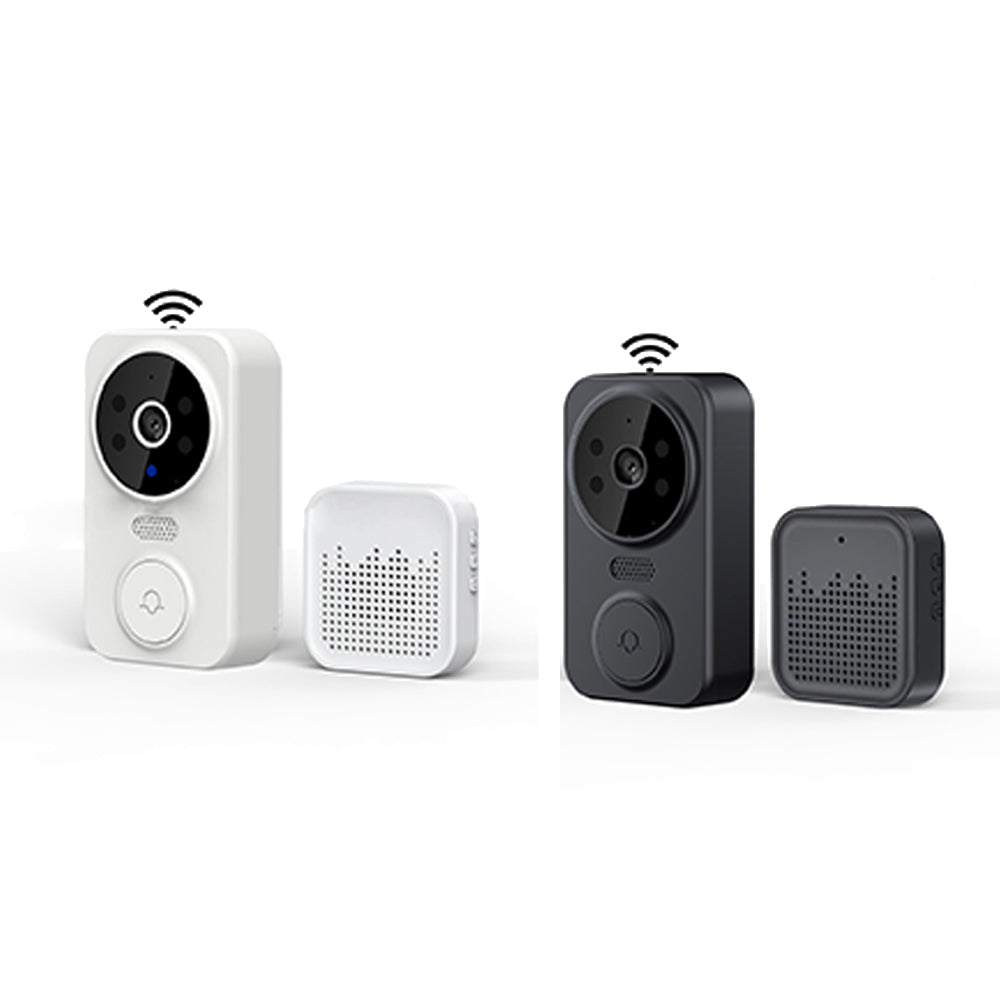 2Pcs Wireless Smart Video Doorbell Infrared Night 2 Way Voice Doorbell