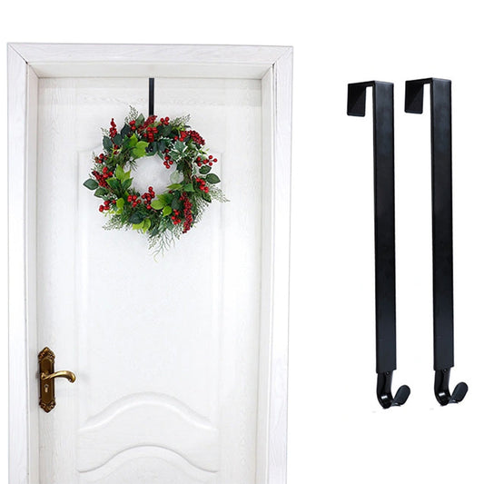 2Pcs Adjustable Wreath Hanger Over The Door Wreath Hook Hanger for Christmas Wreath Decoration