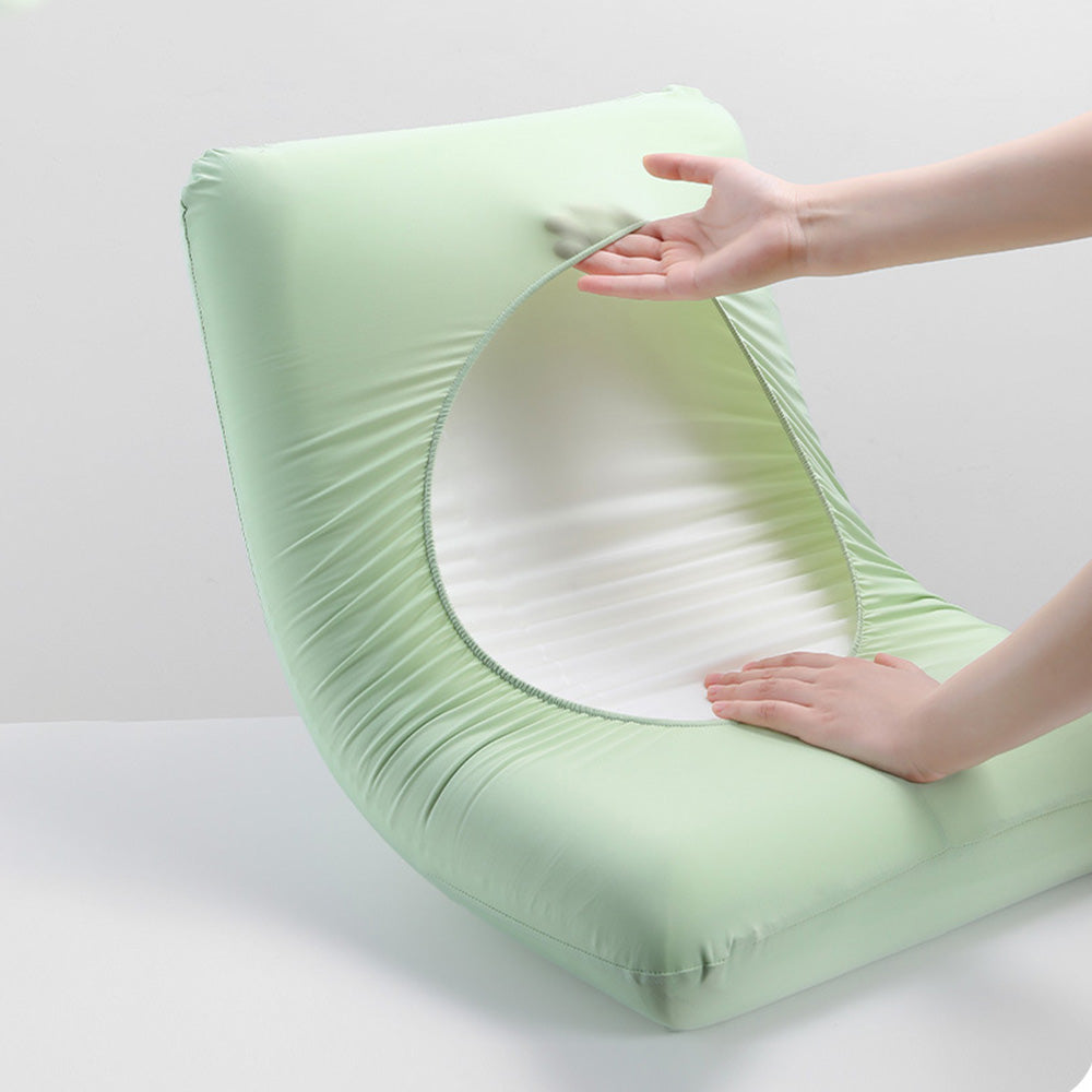 Summer Cooling Pillow Cases for Hot Sleeper Soft Breathable Absorbs Heat Solid Pillowcase Green