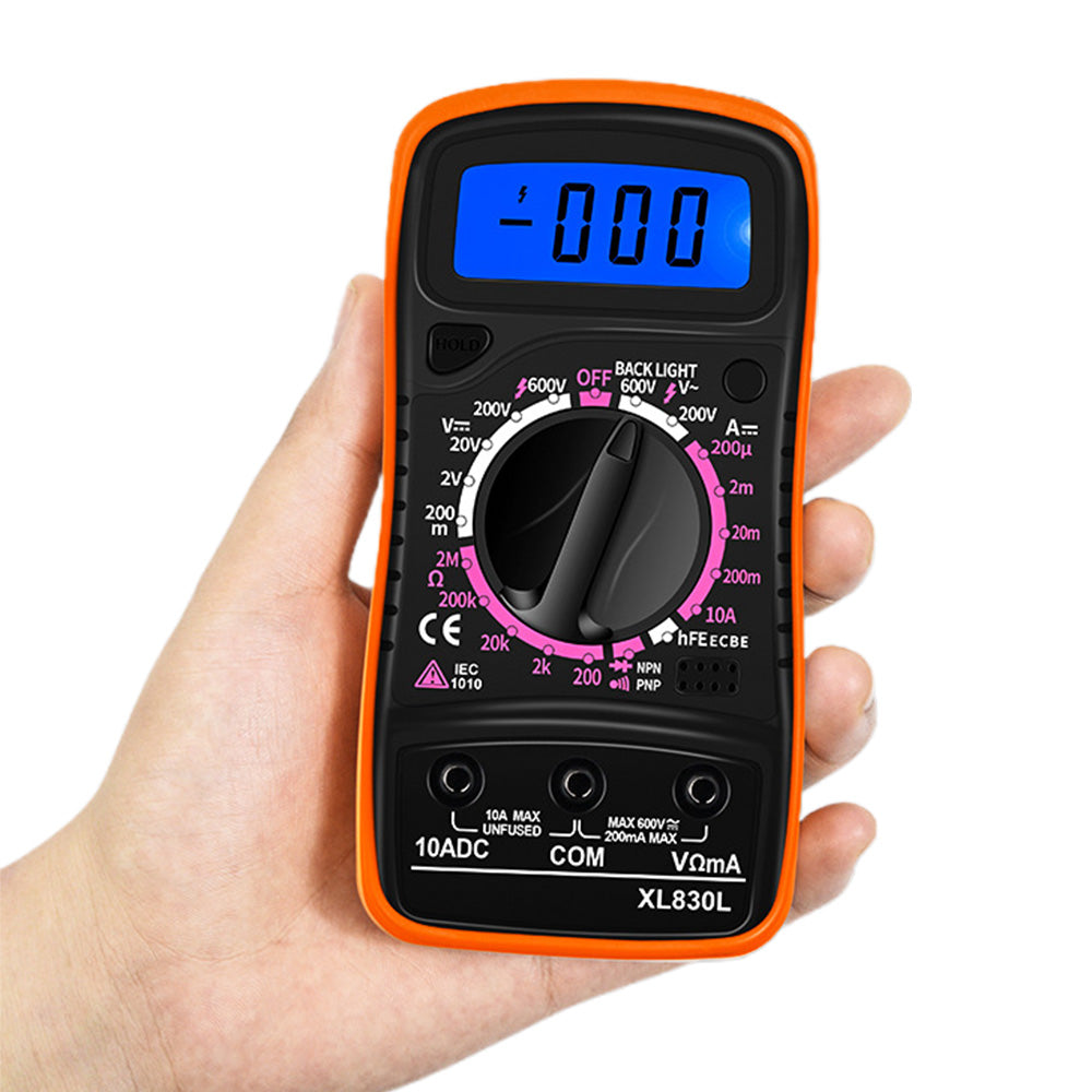 Digital Multimeter DC AC Voltmeter Voltmeter and Ohm Volt Amp Meter with PTC protection