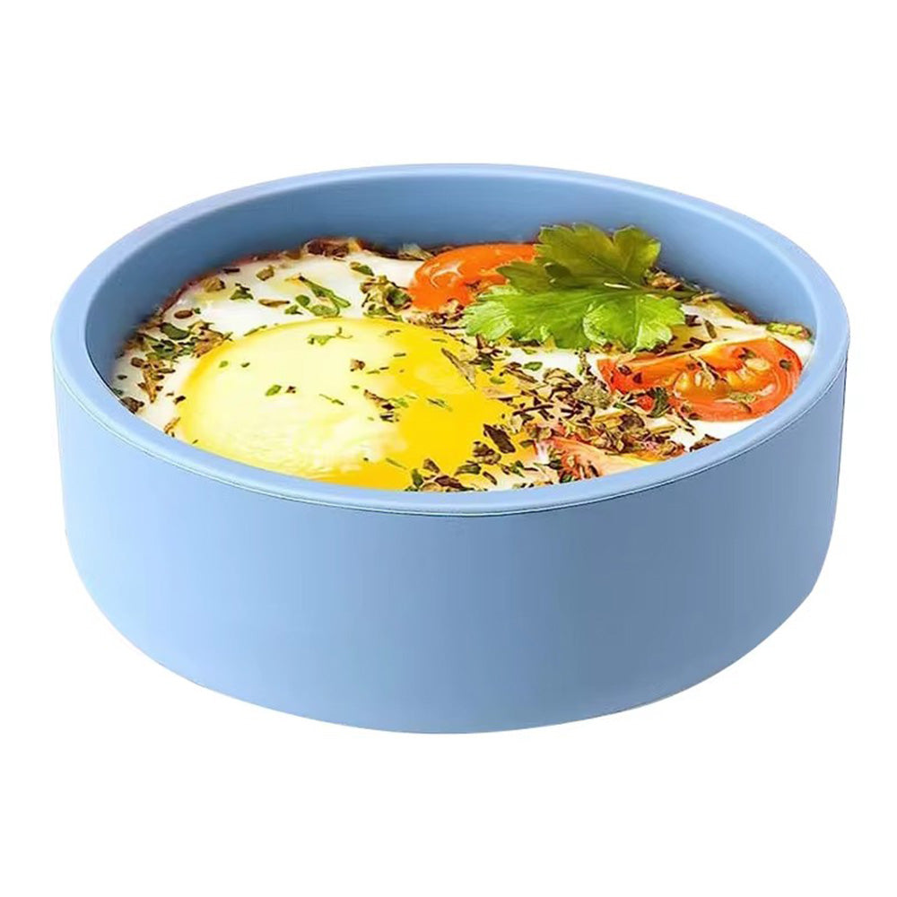 2Pcs Air Fryer Egg Mould Steam Egg Bowl SIlicone Muffins Cake Mold Baking Mold Blue