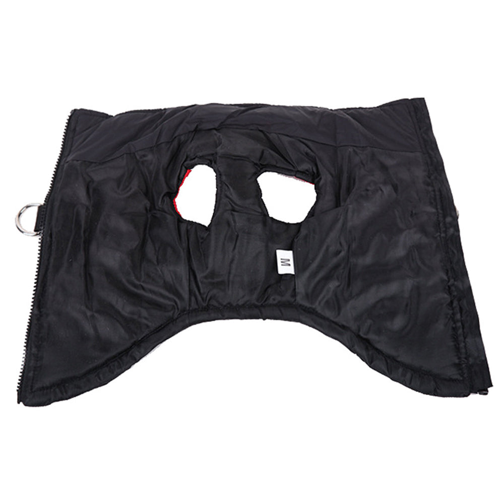 Windproof Waterproof Dog Winter Coat Jacket Warm Dog Vest Cold Weather Apparel-Red