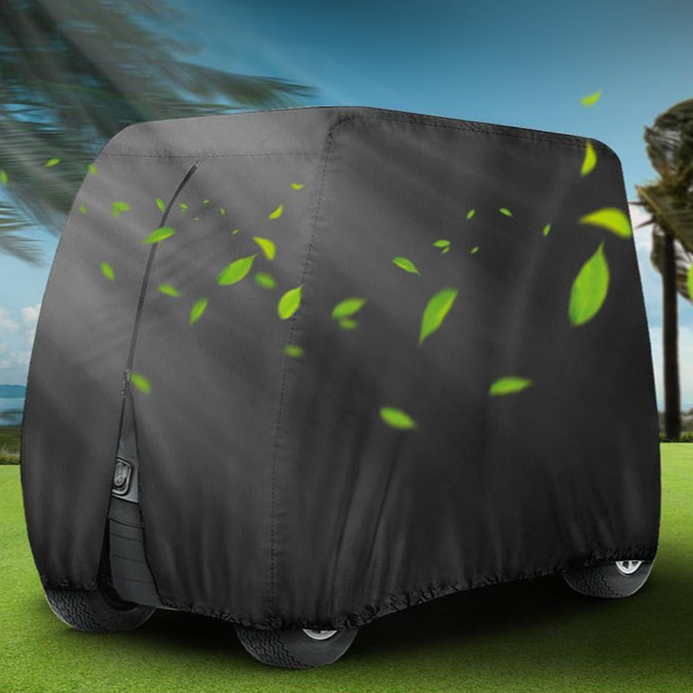 Oxford Golf Cart Cover Waterproof Dustproof Protector for 2- or 4-Passenger Cart