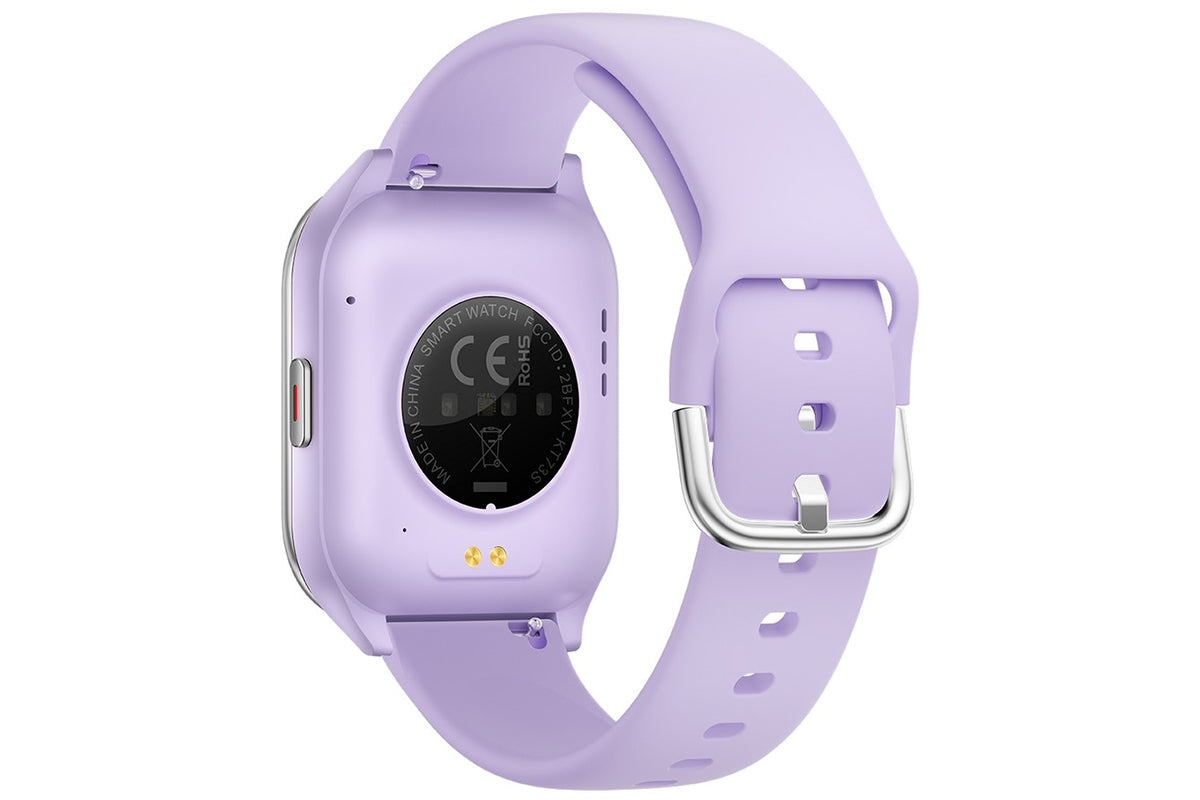 Smart Watch 1.85-Inch Fitness Watch with Heart Rate Sleep Monitor Blood Oxygen 100 Sports Modes Activity Tracker -Purple